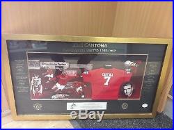 Framed Eric Cantona Signed Manchester United Shirt- Insignia Limited Edition HY