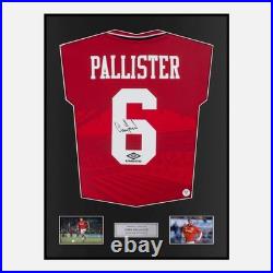 Framed Gary Pallister Signed Manchester United Shirt Home Classic Framed Gary Pallister Signed Manchester United Shirt Home Classic