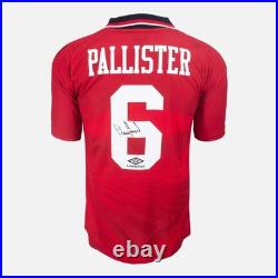 Framed Gary Pallister Signed Manchester United Shirt Home Classic Framed Gary Pallister Signed Manchester United Shirt Home Classic