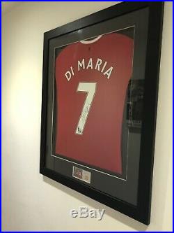 Framed Hand Signed DI Maria Manchester United Shirt