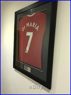 Framed Hand Signed DI Maria Manchester United Shirt