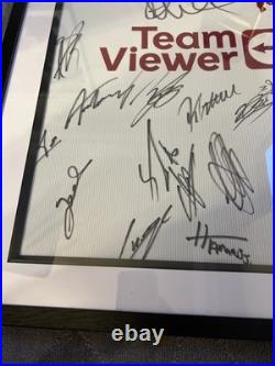 Framed Hand Signed Manchester United Squad Shirt 24-25 Video Proof