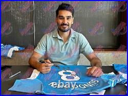 Framed Ilkay Gundogan Signed Manchester City Treble Winners Football Shirt Proof