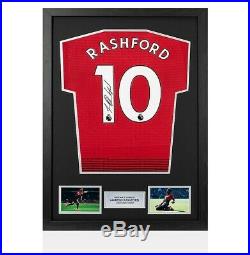 Framed Marcus Rashford Signed Manchester United 2018/2019 Shirt Number 10