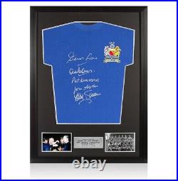Framed Multi Signed Manchester United Shirt 1968 European Cup Winners