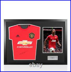 Framed Nani Signed Manchester United Shirt 2019-2020 Panoramic Autograph