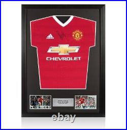 Framed Paul Scholes Front Signed Manchester United Shirt Autograph Jersey