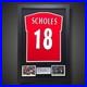 Framed Paul Scholes Hand Signed Manchester United Football Shirt £299 With Coa