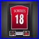 Framed Paul Scholes Hand Signed Manchester United Football Shirt With COA £299