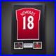 Framed Paul Scholes Hand Signed Manchester United Football Shirt With COA £299