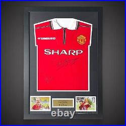 Framed Paul Scholes & Ryan Giggs Dual Signed Manchester United Shirt COA £299
