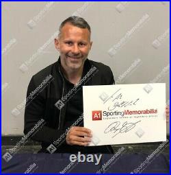 Framed Ryan Giggs Signed Manchester United Shirt 1999, Number 11 Fan Style P