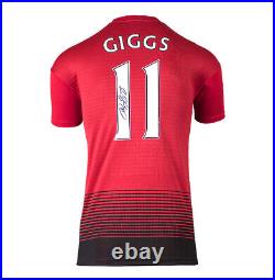 Framed Ryan Giggs Signed Manchester United Shirt 2018/19 Number 11