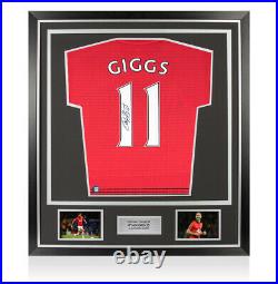 Framed Ryan Giggs Signed Manchester United Shirt 2018/19 Number 11 Premium