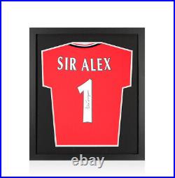 Framed Sir Alex Ferguson Signed Manchester United Shirt 1999, Home, Sir Alex 1