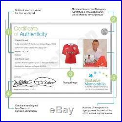 Framed Teddy Sheringham Ole Gunnar Solskjaer Signed Manchester United Shirt