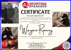 Framed Wayne Rooney Manchester United Stats Hand Signed Shirt £285 With COA