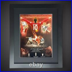 Framed Wayne Rooney Signed Manchester United New Stats Montage Photo £79.99