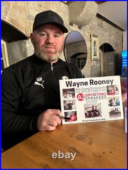 Framed Wayne Rooney Signed Manchester United New Stats Montage Photo £79.99