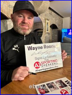 Framed Wayne Rooney Signed Manchester United New Stats Montage Photo £79.99