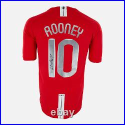 Framed Wayne Rooney Signed Manchester United Shirt 2008 Final Pro