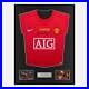 Framed Wayne Rooney Signed Manchester United Shirt 2008 Moscow Modern