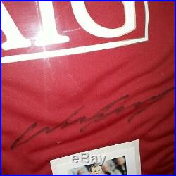 Framed Wayne Rooney Signed Manchester United Shirt 2008 season