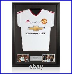 Framed Wayne Rooney Signed Manchester United Shirt 2015-16 Away Player Issue
