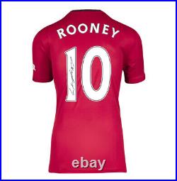 Framed Wayne Rooney Signed Manchester United Shirt 2019/2020, Number 10 Prem