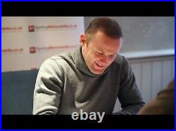 Framed Wayne Rooney Signed Manchester United Shirt Adizero Player Issue, 2015