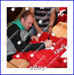 Framed Wayne Rooney Signed Manchester United Shirt Overhead Kick Autograph
