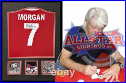 Framed Willie Morgan Signed Manchester United 7 Football Shirt With Proof & Coa
