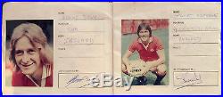 Fully Signed 1970s Manchester United Official Autograph Book Picture Album X15