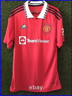 GARNACHO Signed Manchester United 22/23 season home shirt Comes with a COA
