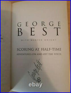 GEORGE BEST signed HB BOOK'Scoring At Half-Time' Manchester United fan Gift