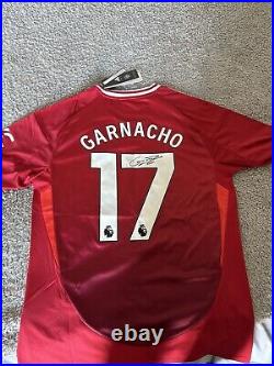 Garnacho Signed Shirt Man Utd 24/25