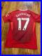 Garnacho hand signed Manchester United home shirt with Coa included