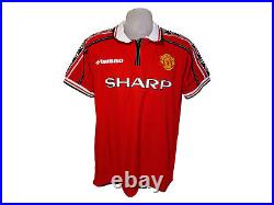 Gary Neville Manchester United 1999 Signed Football Shirt COA