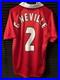 Gary Neville Signed Manchester United 1999 Shirt With Proof
