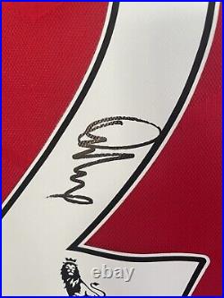 Gary Neville Signed Manchester United Shirt With COA and Photo Proof