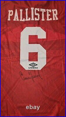 Gary Pallister Signed Manchester United Home Shirt -aftal