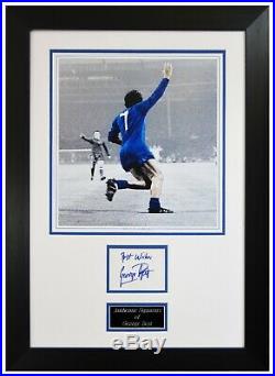 George Best Hand Signed Manchester United 1968 European Cup Framed Picture