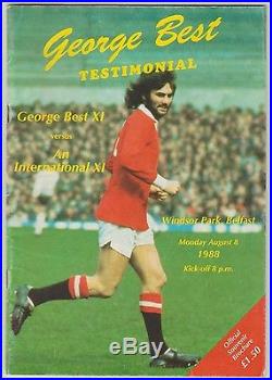 George Best Manchester United 1963-1974 Rare Original Hand Signed Menu & Others