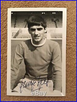 George Best Manchester United Hand Signed Club Card / Autograph Postcard Rare