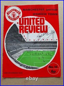 George Best Manchester United Hand-signed Last Old Trafford Match Programme