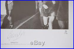 George Best Manchester United Signed Pixsportique Print 1968 European Cup Final