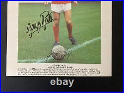 George Best Signed 1968 Manchester United Card Hand Signed Typhoo Tea Card