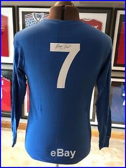 George Best Signed Manchester United 1968 European Cup Final Retro Shirt