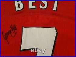 George Best Signed Number 7 Manchester United Retro 2004 Shirt