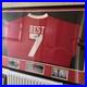 George Best Signed Number 7 Shirt in presentation frame Manchester United